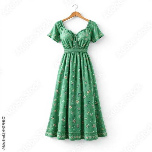 green women's nightgown