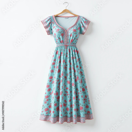 Turquoise women's nightgown
