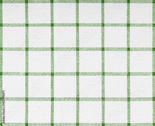 Obraz na płótnie Green fabric checkered fabric from factory, towel w salonie
