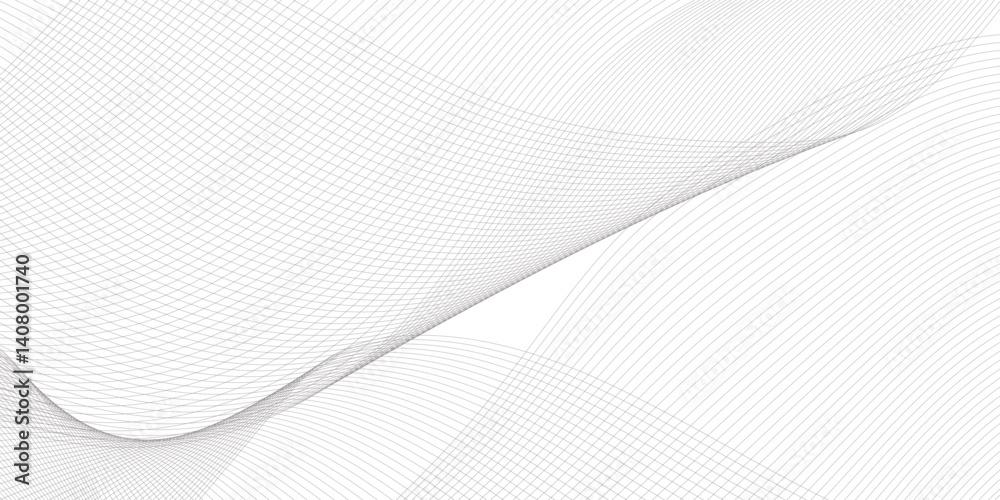 Abstract wave and curved blend lines on transparent background. Sound, music, volume background. Design for brochure, flyer, banner, template, wallpaper background and many more.