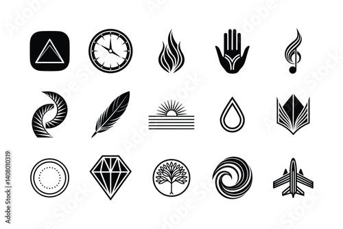set of vector logo icons for your design