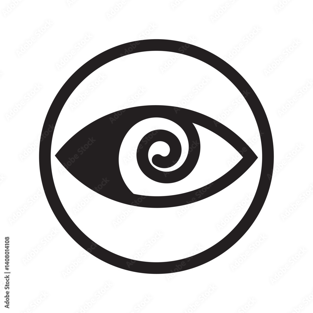 eye black vector icon. Simple eye glyph symbol. 10 EPS eye black vector icon. Simple eye glyph symbol. 10 EPS
