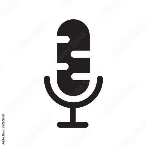 icon Studio Microphone, Microphone Cut File Retro Microphone Radio Station Music Recording Radio Rec. 10 EPS