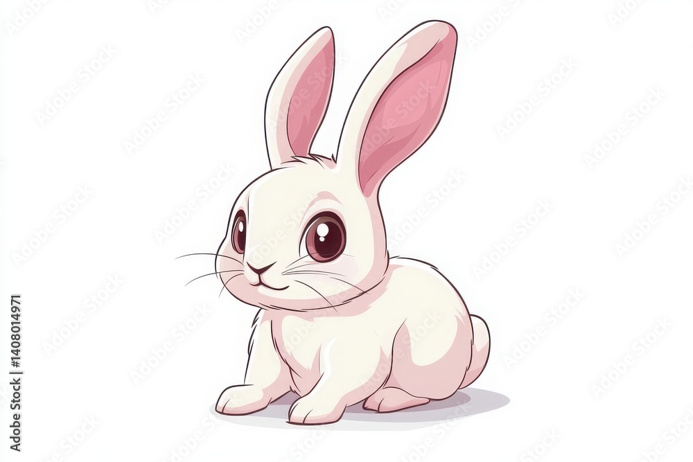 Fototapeta premium rabbit isolated on white background