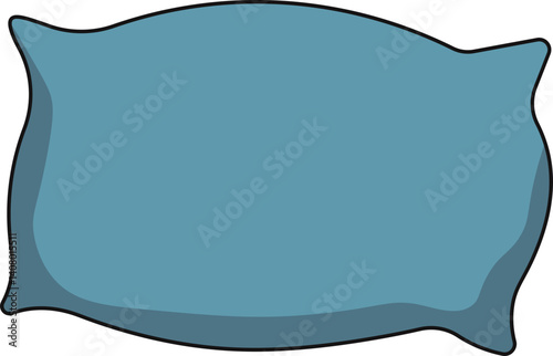 Set of items for better sleep. Sleep time. Comfortable pillows, bed, and natural herbal tea. Relaxation, sleeping concepts. Trendy vector flat illustrations.