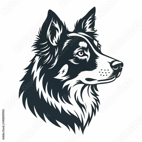 vector illustration of a dog