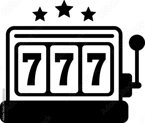 Slot machine. Jackpot poker 777 slot machine icons. Gambling fortune vector concept. Illustration of game machine, gaming casino, one arm bandit vector - jackpot slot. Lucky icons set.