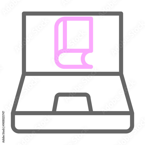 Webcast Vector Line Lt Pink Grey Icon Design