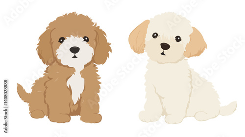 Adorable Goldendoodles and Labradoodles Having Fun and Playful Moments