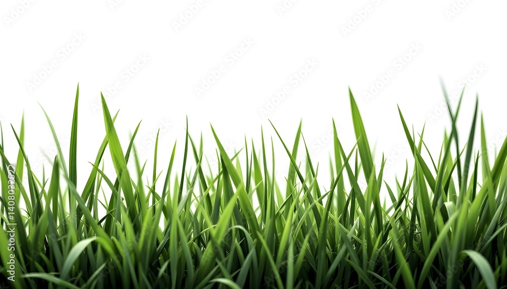 Obraz premium Vibrant Green Grass Blades: A Lush, Natural Image
