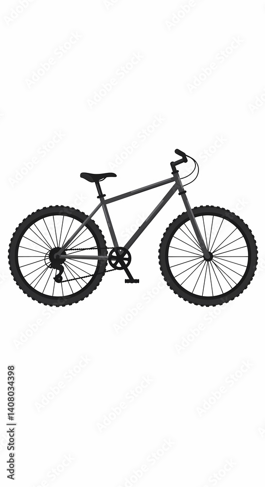 Fototapeta premium bicycle isolated on white background