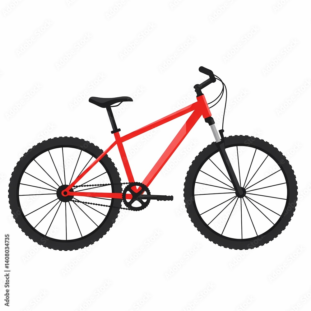 Obraz premium bicycle isolated on white background