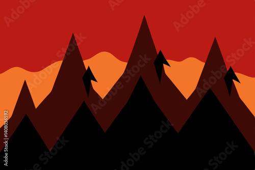 vector illustration of a canadian flag on black background
