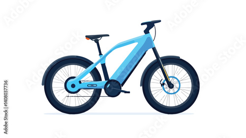 Sleek Eco-Friendly Electric Bicycle in Modern Design Side View