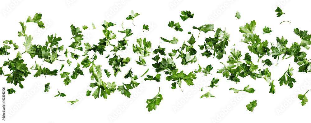 Chopped Dry Parsley on transparent background Chopped Dry Parsley on transparent background