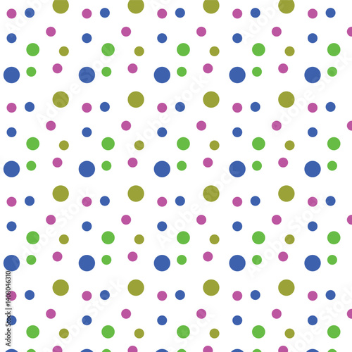 chic polka dot multicolor pattern design