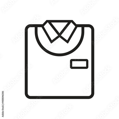 uniform line icon illustration vector on white background