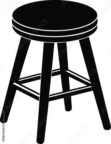 Stool Silhouette Vector | Furniture Design