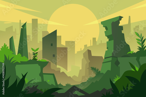 vector illustration of a city