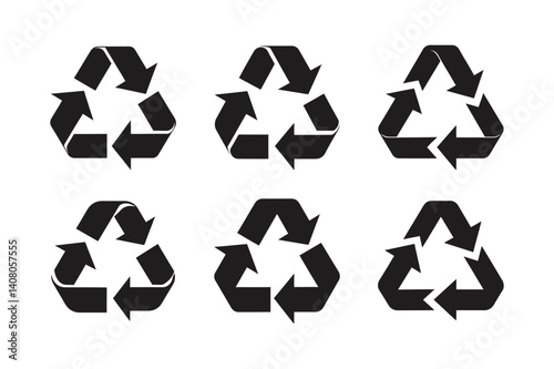 zero waste symbol vector art silhouette