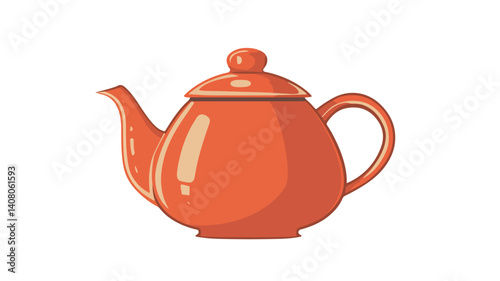 Sleek Modern Teapot Vector Illustration for Professional Design Projects