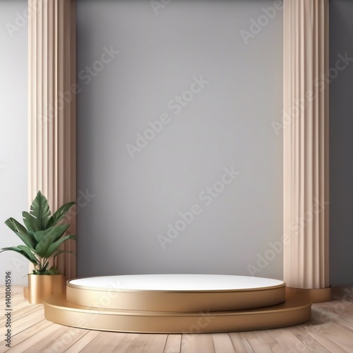 Small platform used to display objects, making them more visible and attracting attention.