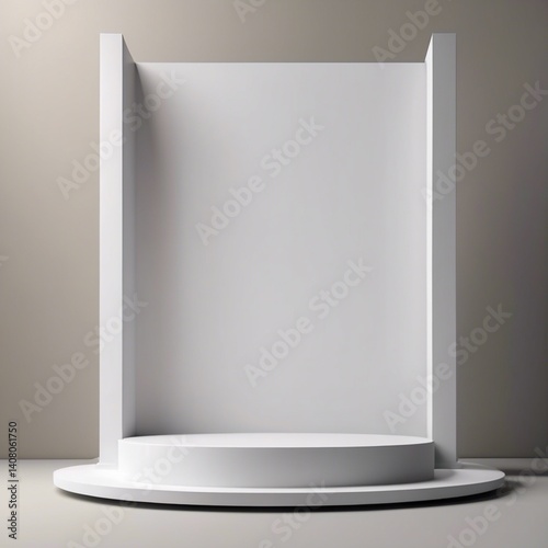 Small platform used to display objects, making them more visible and attracting attention.