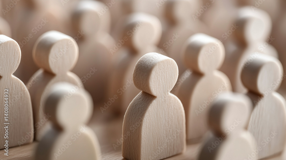 Interconnected puzzle pieces form a team of professionals, symbolizing company structure and new employee integration