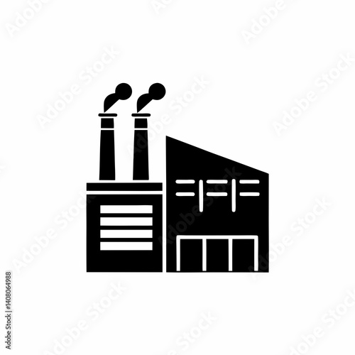 creative details Industrial Building Icon Vector Illustration
