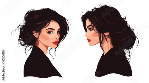 Elegant Professional Woman with Chic Hairdo in Modern Stylish Look
