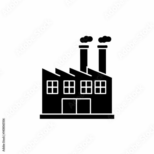 creative details Industrial Building Icon Vector Illustration