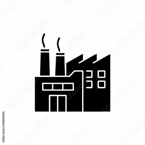 creative details Industrial Building Icon Vector Illustration