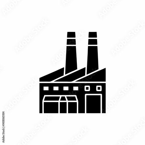creative details Industrial Building Icon Vector Illustration