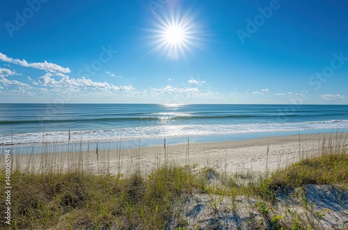 beach in the morning