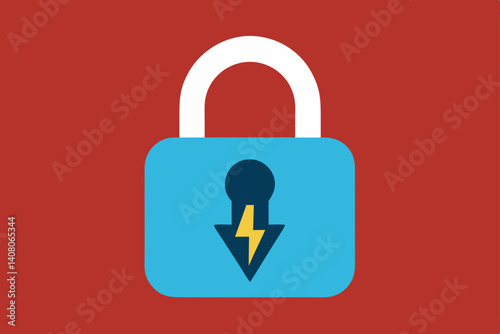 lock icon vector illustration