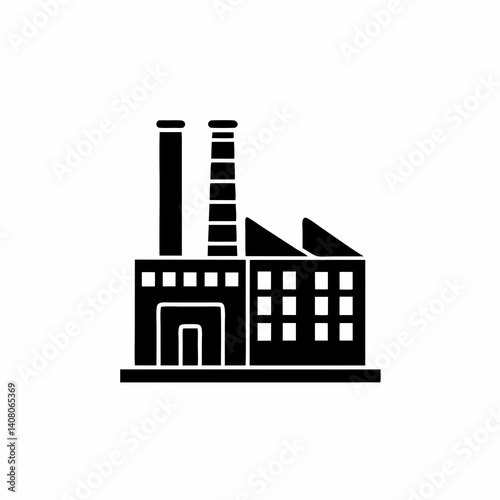 creative details Industrial Building Icon Vector Illustration