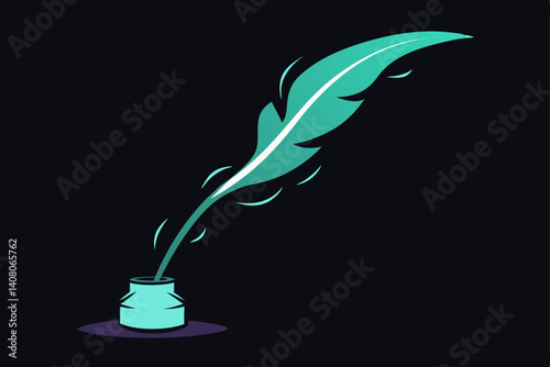 feather and ink