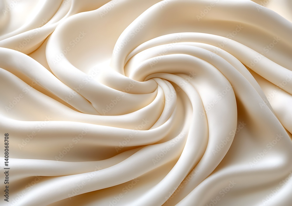 Obraz premium Cream Fabric Texture Closeup