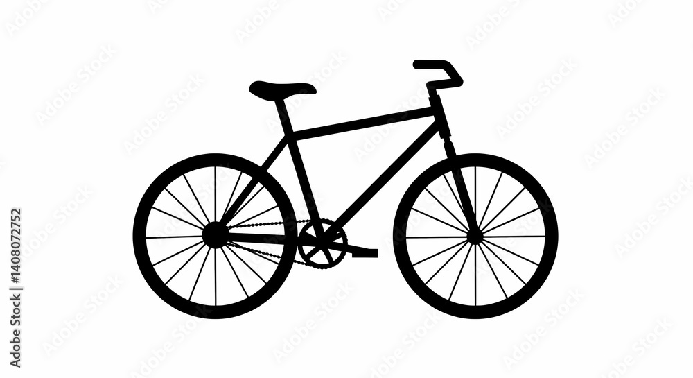 Fototapeta premium vintage bicycle on white background