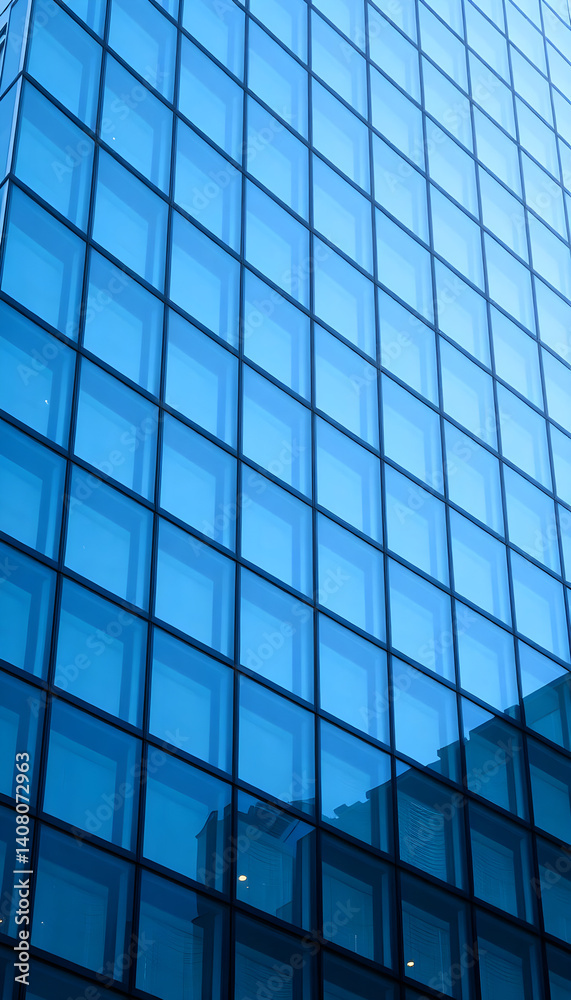tall building with lots of windows next to a clock tall building with lots of windows next to a clock