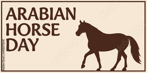 arabian horse day, banner