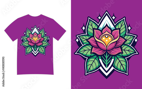 Flower t-shirt design