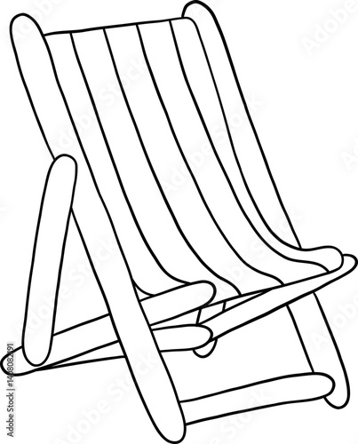 Beach Chair Outline
