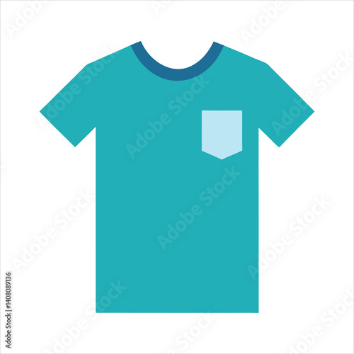 T-shirt vector illustration for casual men's wear design. Ai generated.