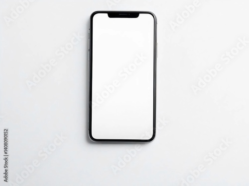 blank smart phone on white background