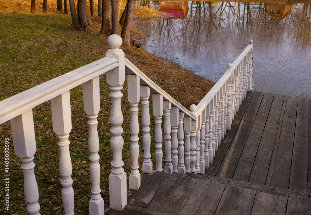 Obraz premium railing with balusters