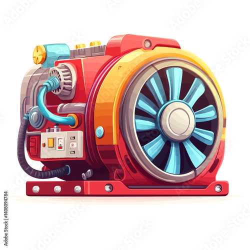 Dynamo machine isolated 