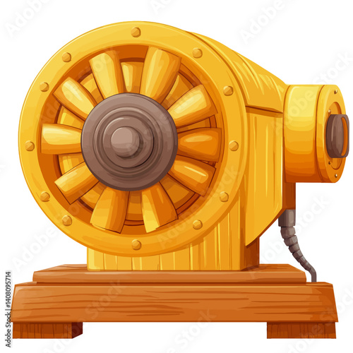 Yellow dynamo machine 