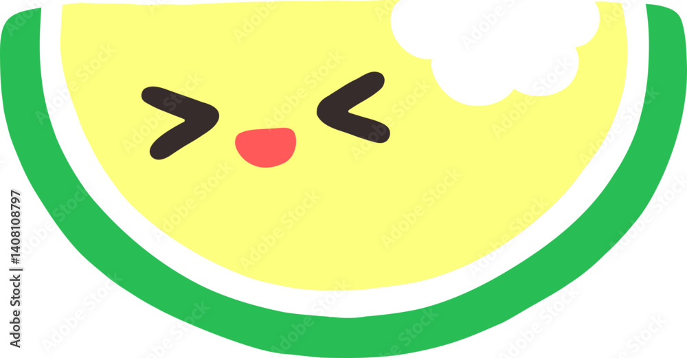 Obraz premium Yellow Watermelon Slice