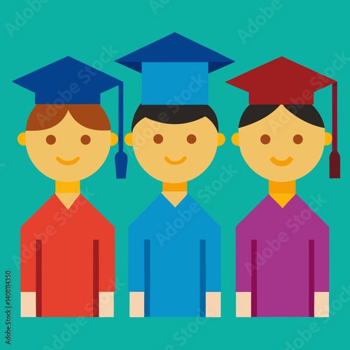 group of happy students